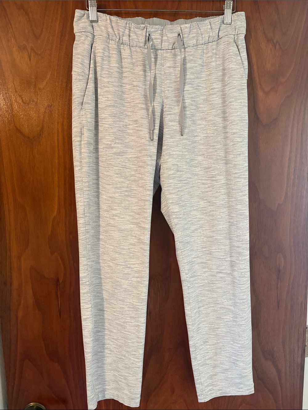 lululemon athletica Light Gray Straight Leg Drawstring Pants